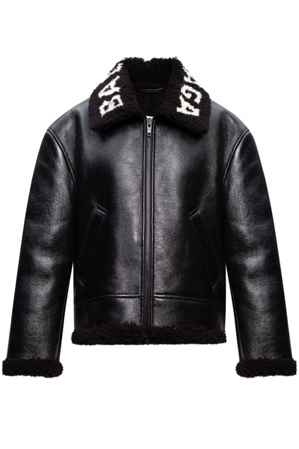 Balenciaga leather jacket mens best sale